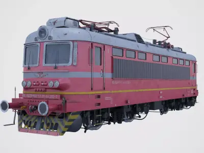 Bulgarian Railways Skoda 68E Low-poly 3D model