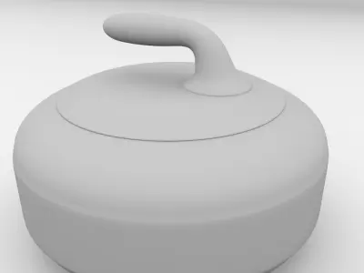 Curling Stone 3D model