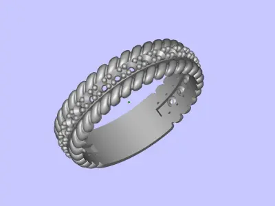 Rope Ring 3D print model