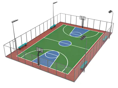 Basketball Court 3 3D model
