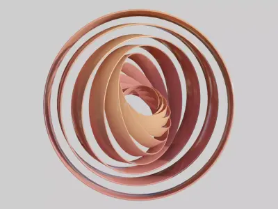 Abstract Model V10 Low-poly 3D model