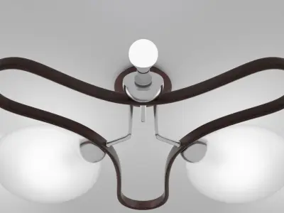 Hanging lamp Low-poly 3D model