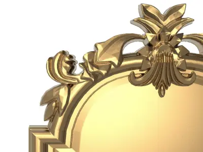carved frame 3D model 39