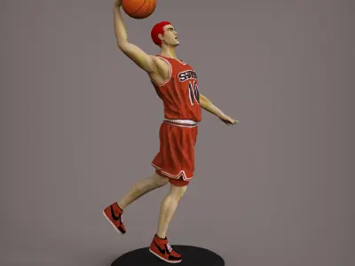 Hanamichi Sakuragi Figure manga anime Slam Dunk 3D print model