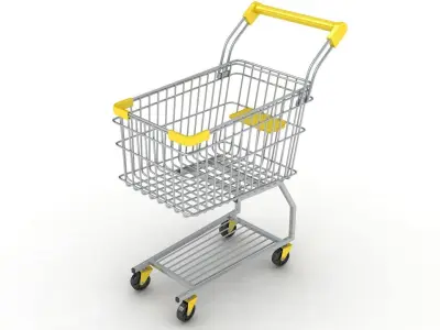  Shopping Cart 3D model