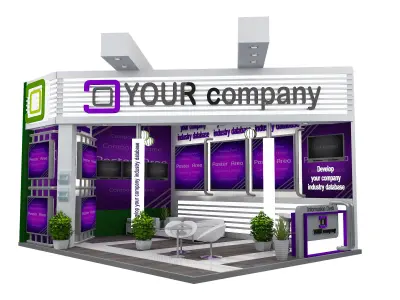 Booth Exhibition Stand a520c 3D model