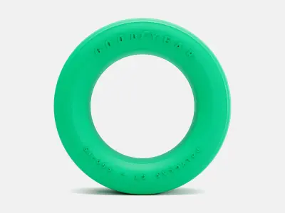 15x7 Goodyear Polyglas F60-15 Tire 3D print model