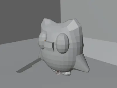 Duolingo mascott Duo Low Poly Free low-poly 3D model