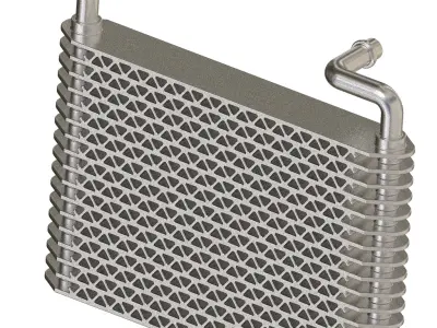 Premium Car Ac Evaporator 3D print model