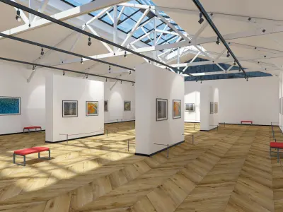 Art Gallery Exhibition 3D model