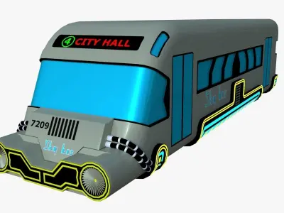 Hover vehicles collection 3D model