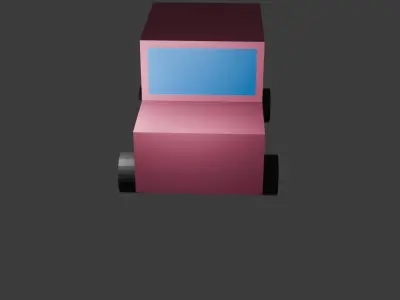 Lowpoly car Low-poly 3D model