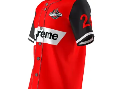 Baseball Jersey 3D model