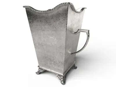 Vase 3D Model silver pitcher 3D model