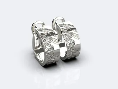 Chopard earrings 3D print model