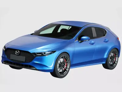 Mazda 3 hatchback 2019 3D model