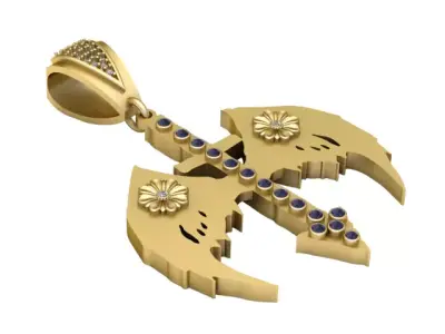 GOLD PENDANT 3D print model