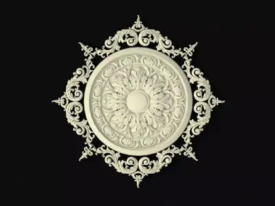 rosette dekor 3D model
