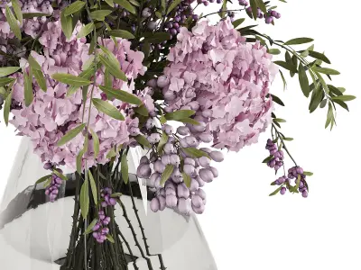 Decorative corner bouquet set 15 3D model