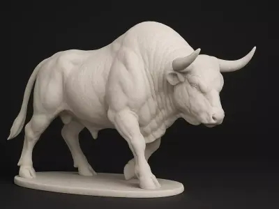 Bull Sculpture 3D print model