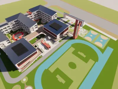 ACADEMY-primary school design 3D model