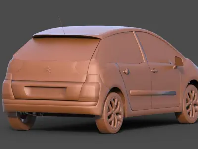 Citroen C4 Picasso 3D print model