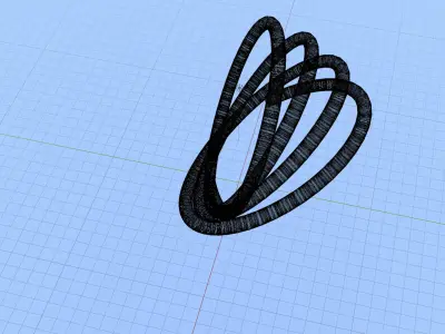 Twisted Wired 3d model Free 3D model