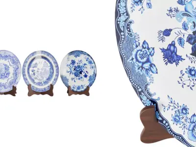 Chinese Blue Saucers 3D model