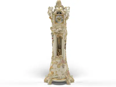 Luxury Grandfather Clock 3D model