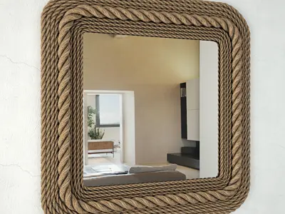 Crescent Key Mirror 3D model