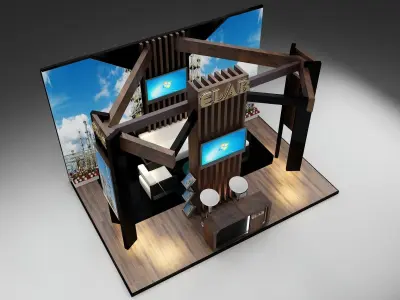  Booth Exhibition Stand a265  3D model