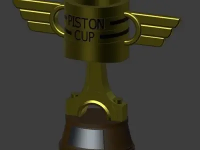Piston Cup interpretation from cars 3D print model