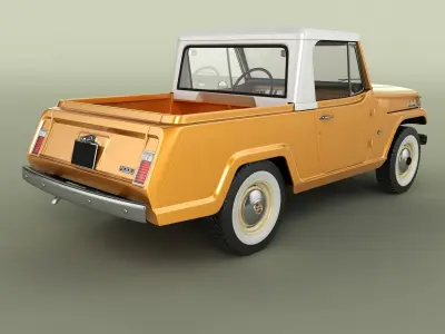 Jeep Jeepster Commando Pick Up 3D model