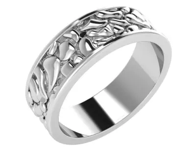 Engraving Band Ring 0469 3D print model