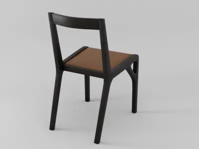 Alpha Chair Low-poly 3D model