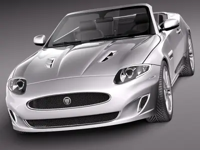 Jaguar XKR 2012 convertible 3D Model 3D model