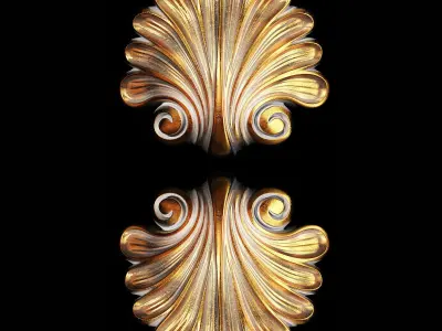 Classic carved 095 3D model