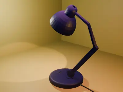Low-Poly Desk Lamp - Game Ready - VR AR Compatible Low-poly 3D model