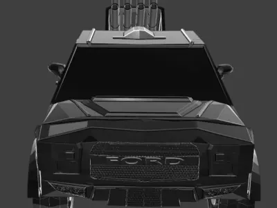 Raptor f150 hard surfece  3D Model no insides Low-poly 3D model