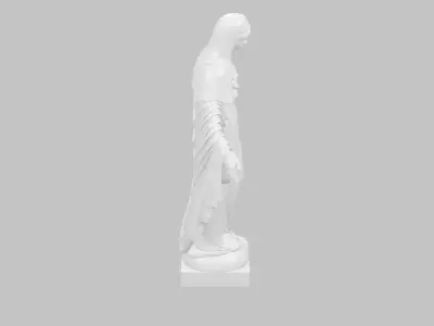 Mother maria Virgn Religious Figure Sculpture Print 3D print model