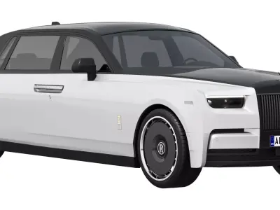 Phantom luxury sedan 3D model