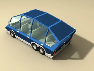 CAR 5 - Van Low-poly 3D model