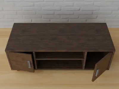 tv stand design 3D model