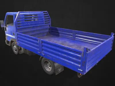 Light Truck Tipper Low-poly 3D model