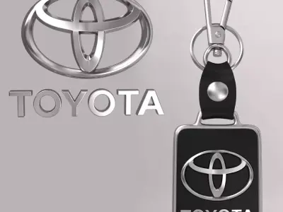 Toyota car logo keychain 3d model  3D model