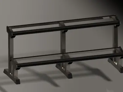 Dumbbell stand Free 3D model