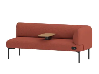 Haworth Cabana Two Seat Sofa S9CL-0 3D model