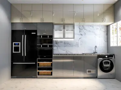 3BHK appartment 3D model