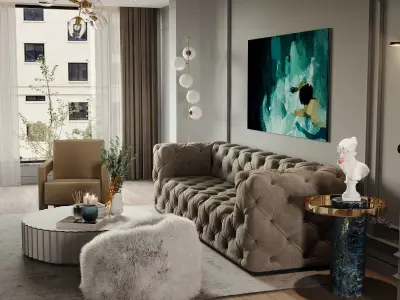 Hall design 3D model