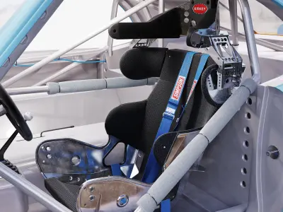 Chevrolet camaro gulf racing 1968 3D model